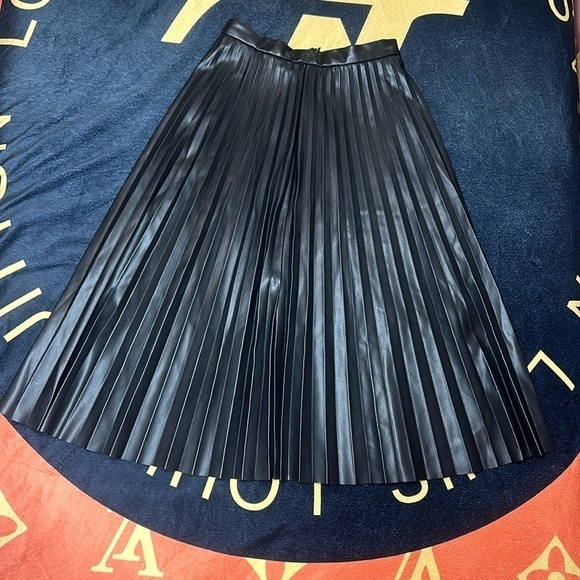 7 For All Mankind Dresses & Skirts - 7  For all mankind faux leather pleated skirt